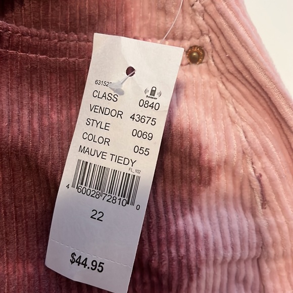 Mini corduroy tie dye skirt . Never worn - Picture 3 of 3